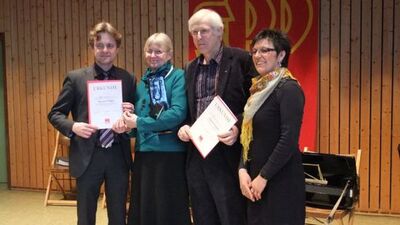 MdL Dr. Frank Mentrup, Marianne Mengel, Wolfgang Langenbein, Angelika Konstandin