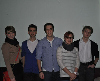 v.l.n.r. Lena Pfaff, Jan-Philip Seitz, David Ulitsch, Sina Konstandin, Mirco Mayer